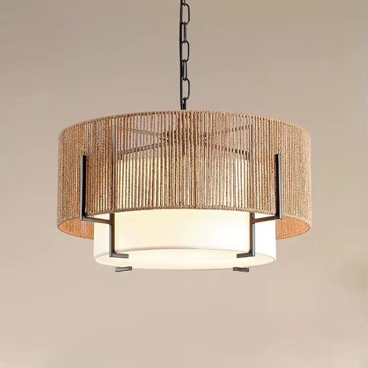 Gathered Reed Chandelier