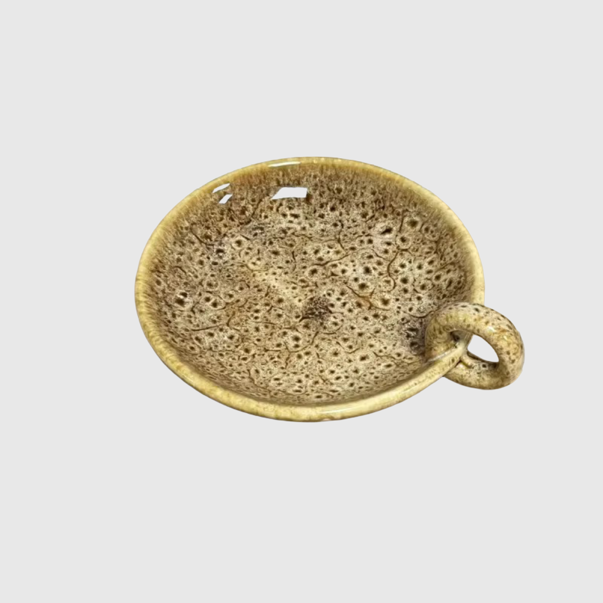 Stoneware Drip Candle Holder