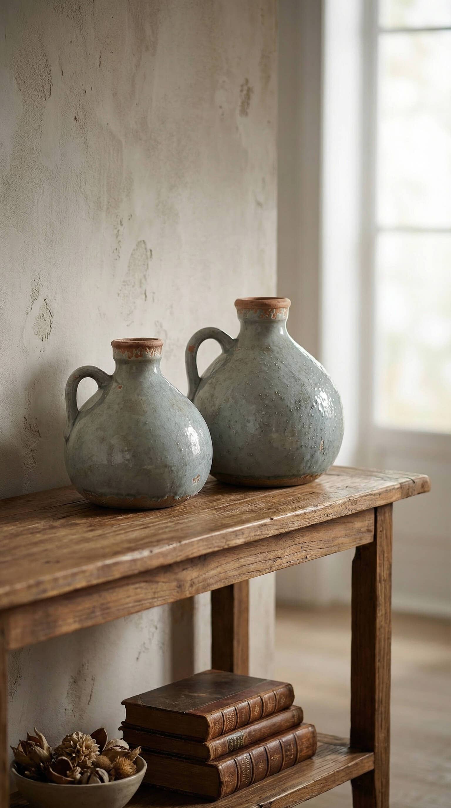 The Liora Jug — Blue Grey Ceramic