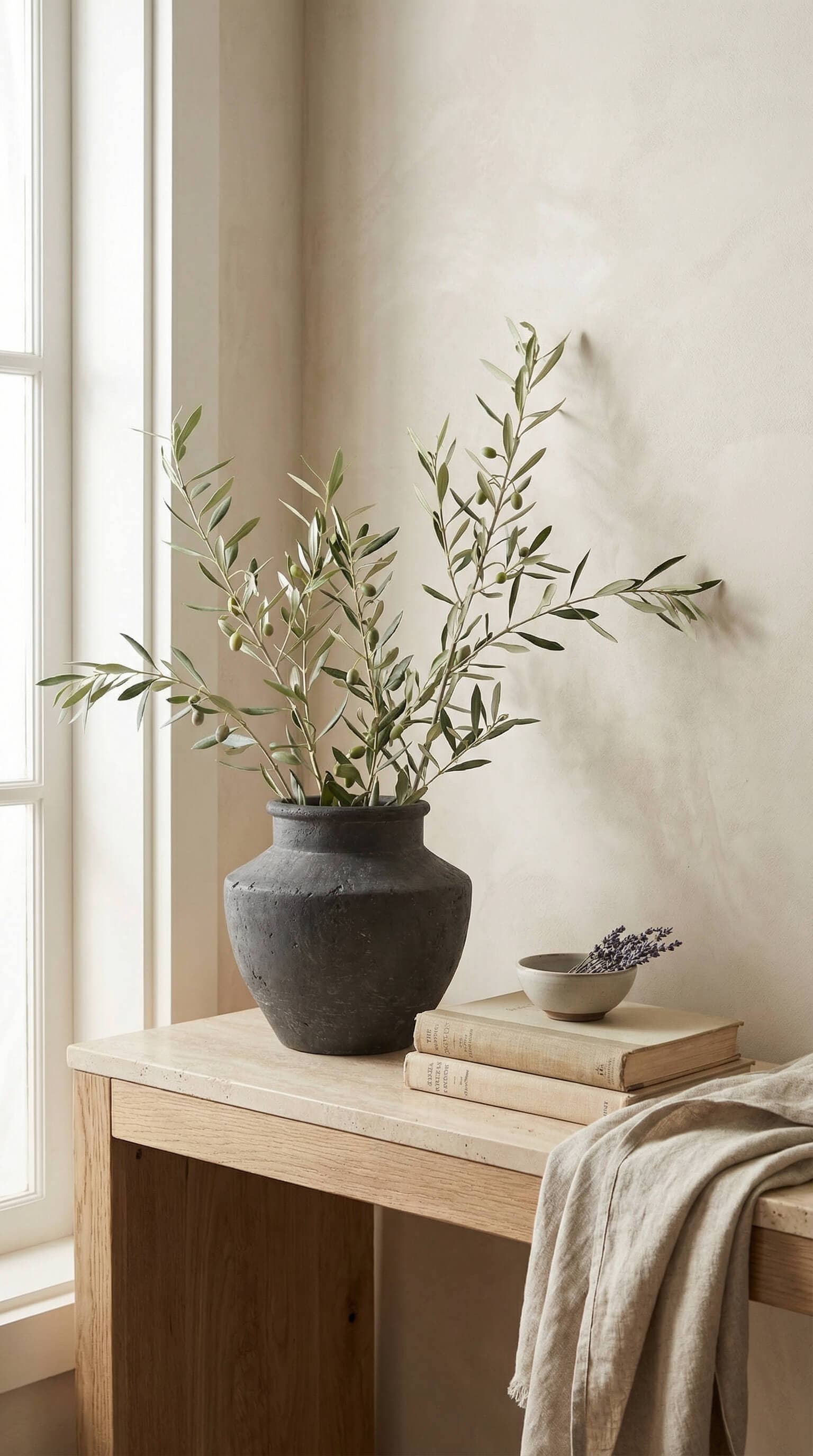 The Sava Vessel — Charcoal Terracotta (Flared Form)