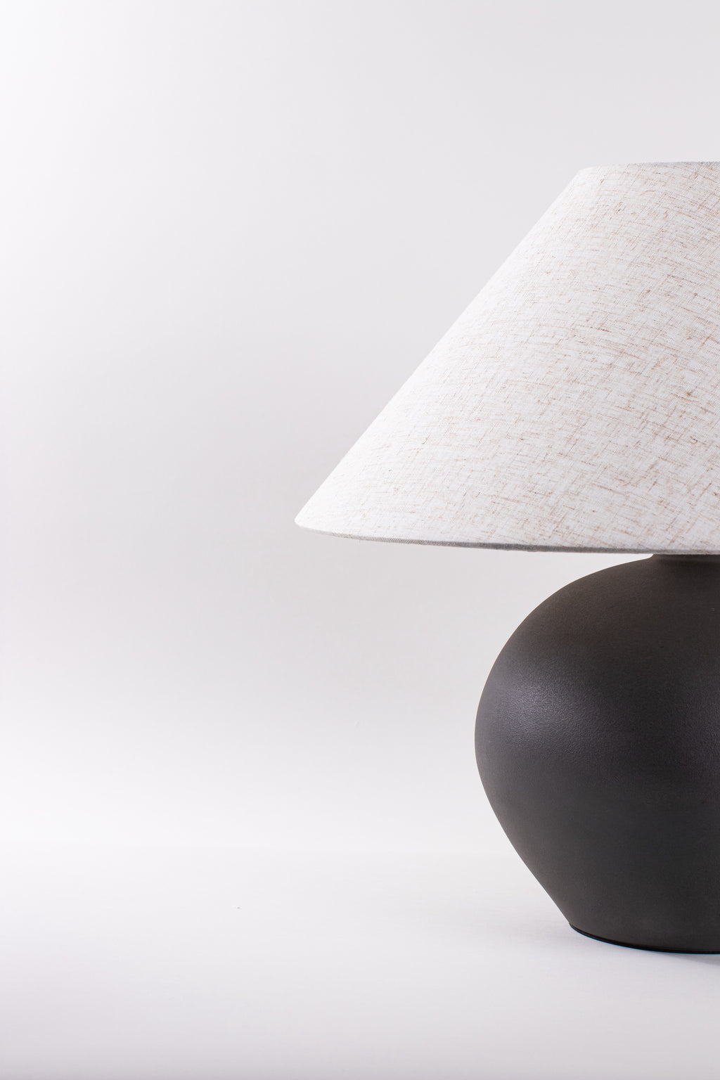 Orla Matte Black Globe Lamp