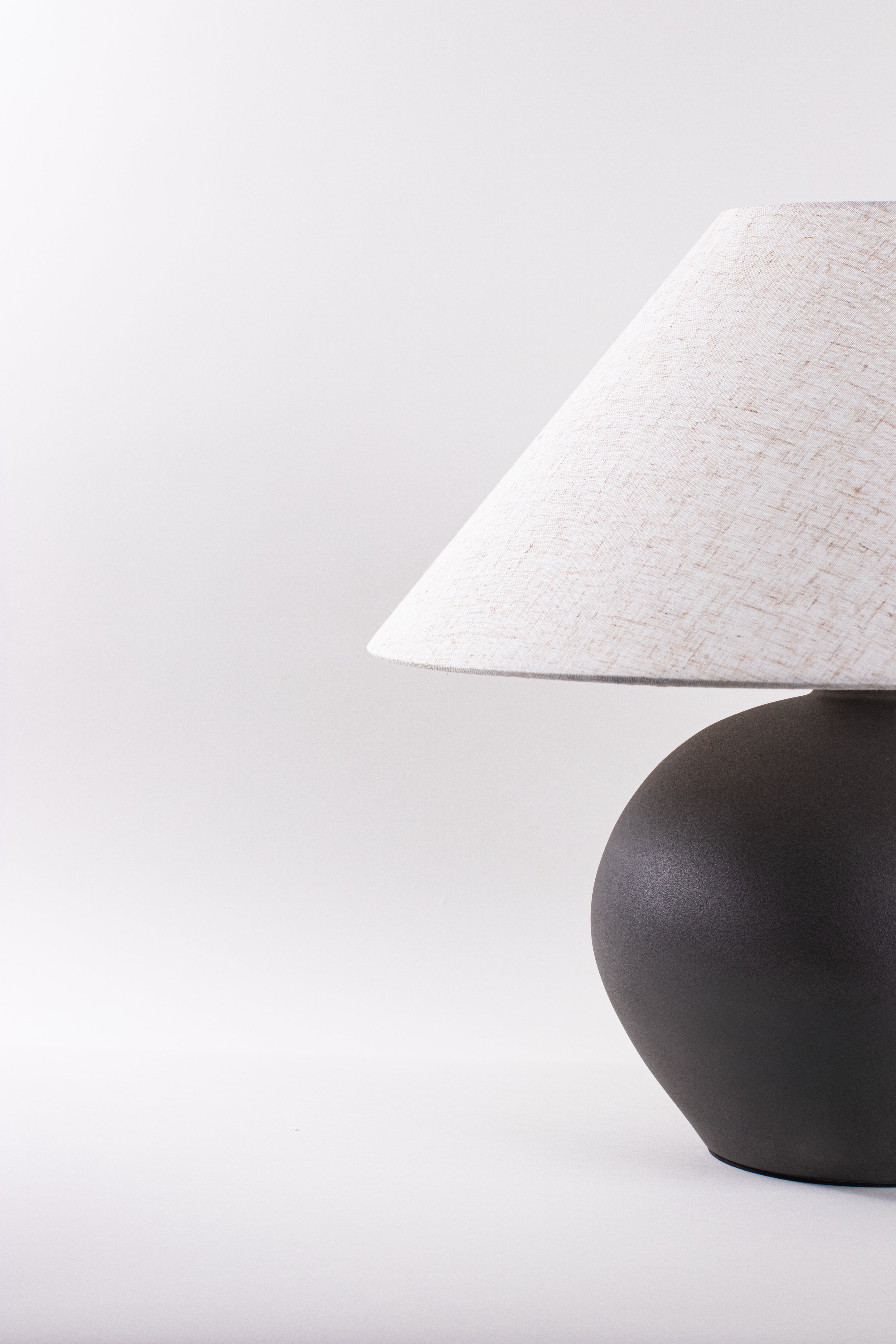 Orla Matte Black Globe Lamp