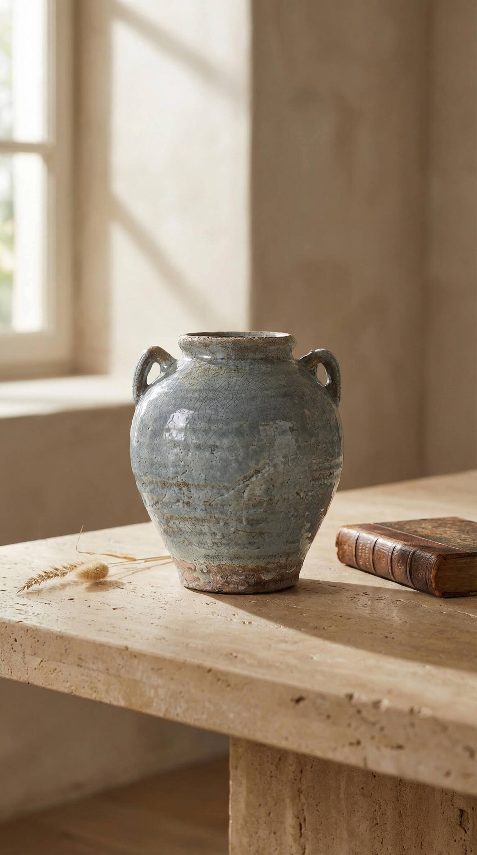 The Caldera Jug — Blue Grey Ceramic