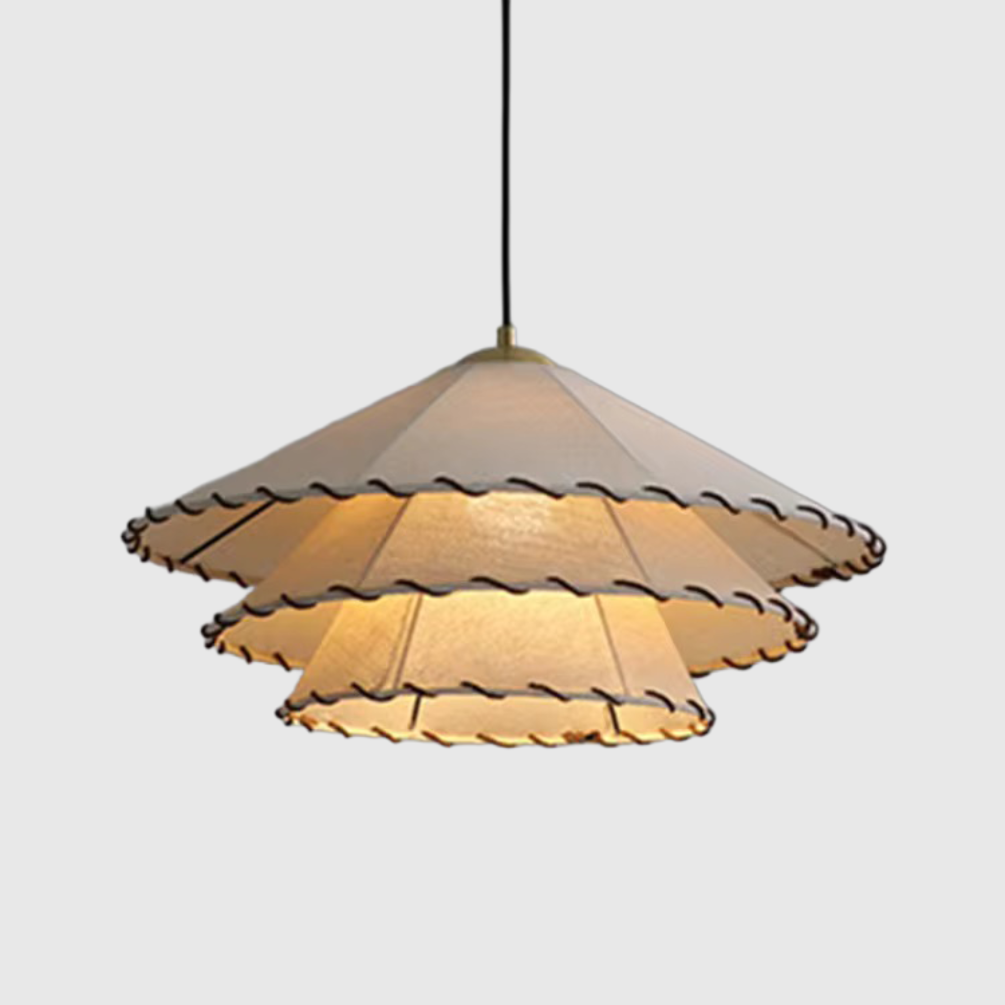Laurel Tiered Linen Pendant