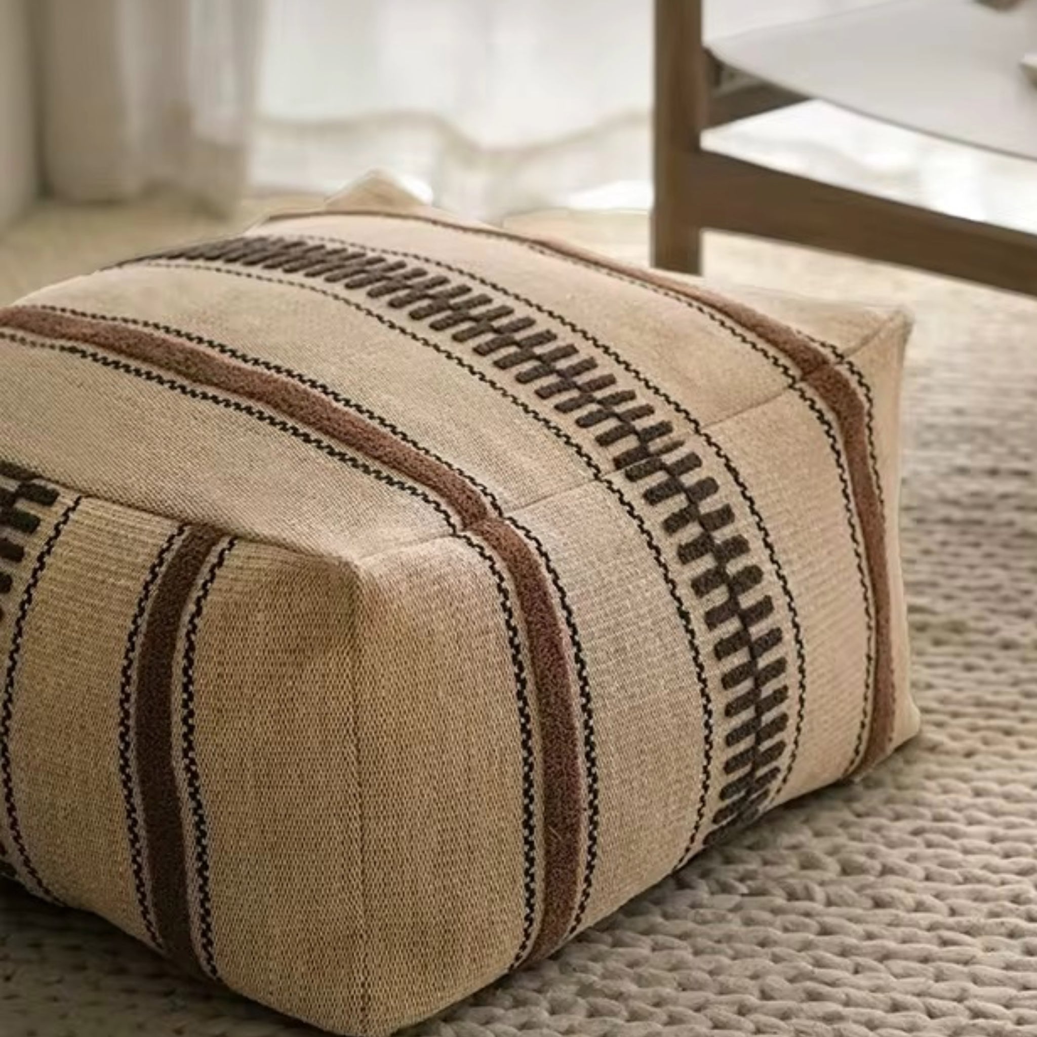 The Hearth Jute Pouf