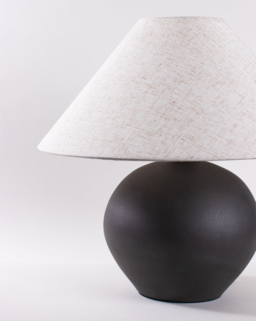 Orla Matte Black Globe Lamp