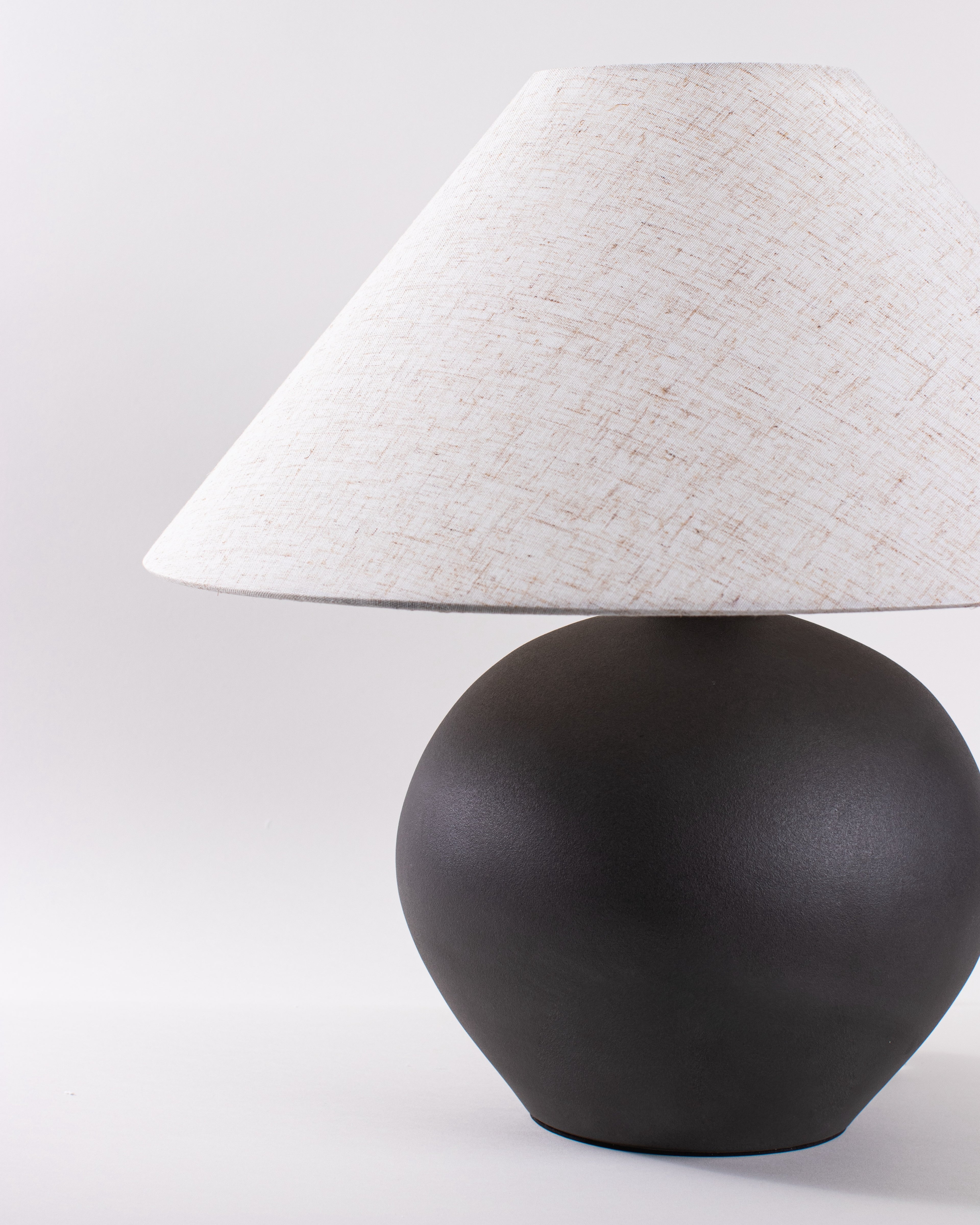 Orla Matte Black Globe Lamp