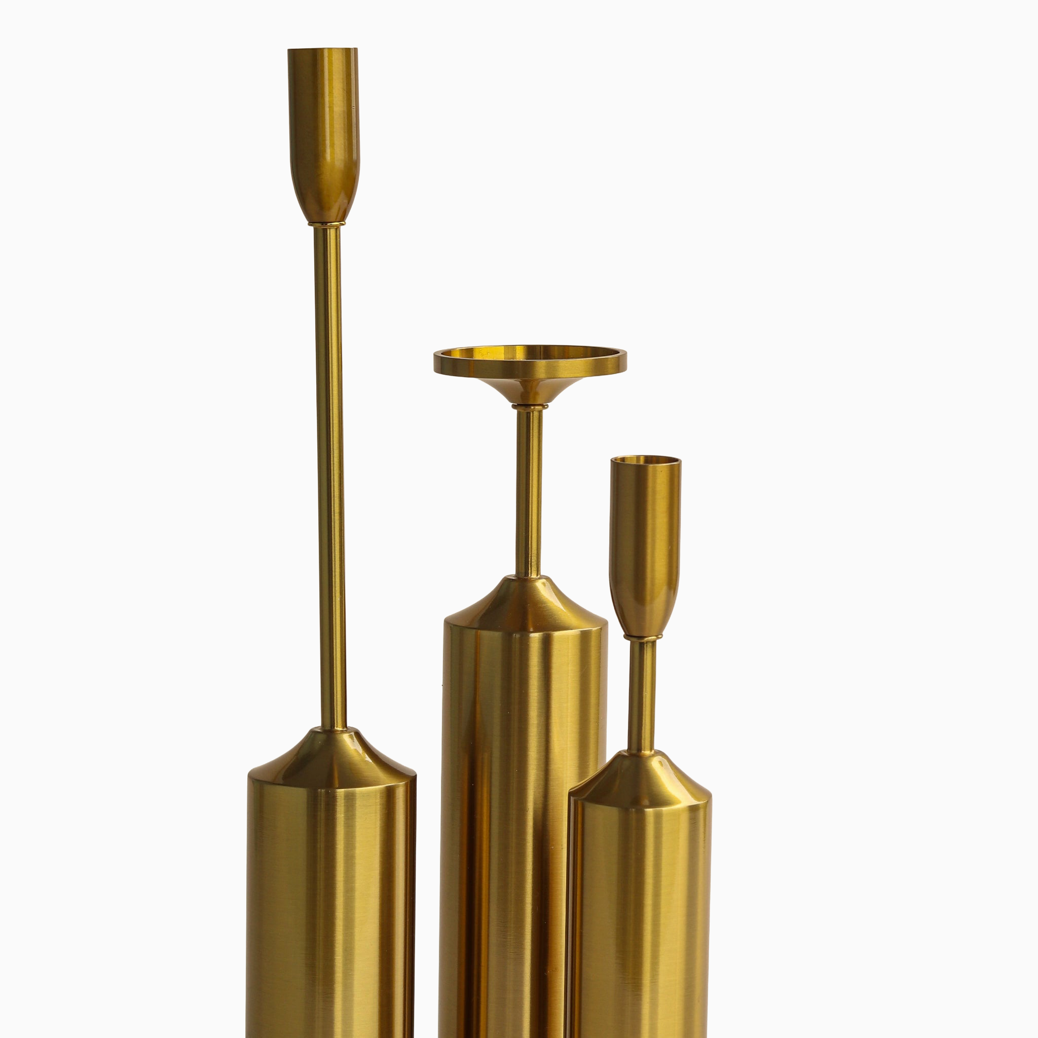Brass Candle Holder Set(Set of 3)