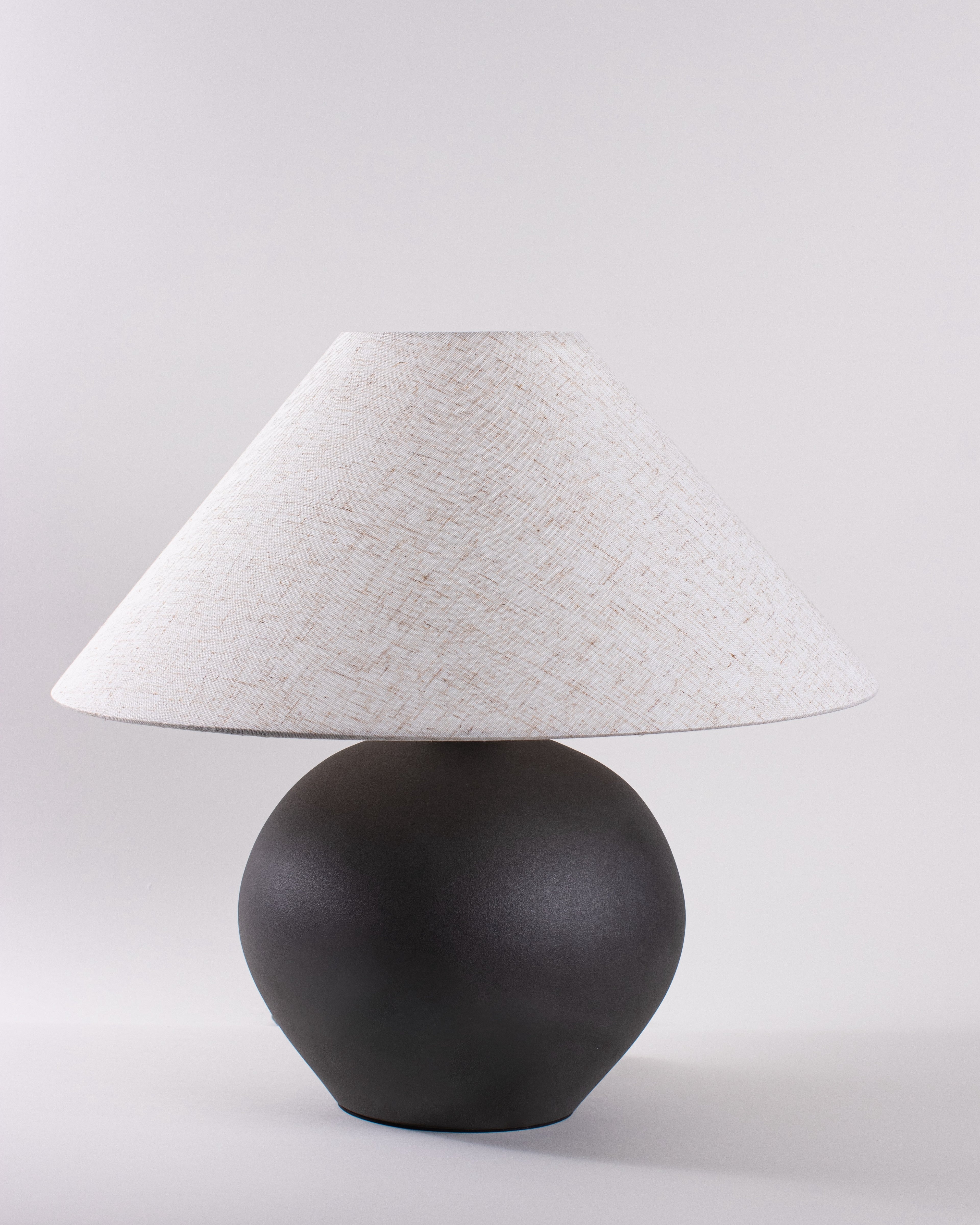 Orla Matte Black Globe Lamp