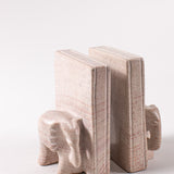 Kenyan Elephant Stone Bookends