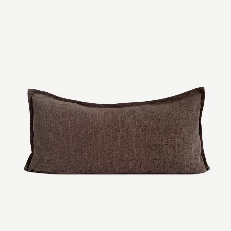 Milo Linen-Blend Pillow in Cocoa