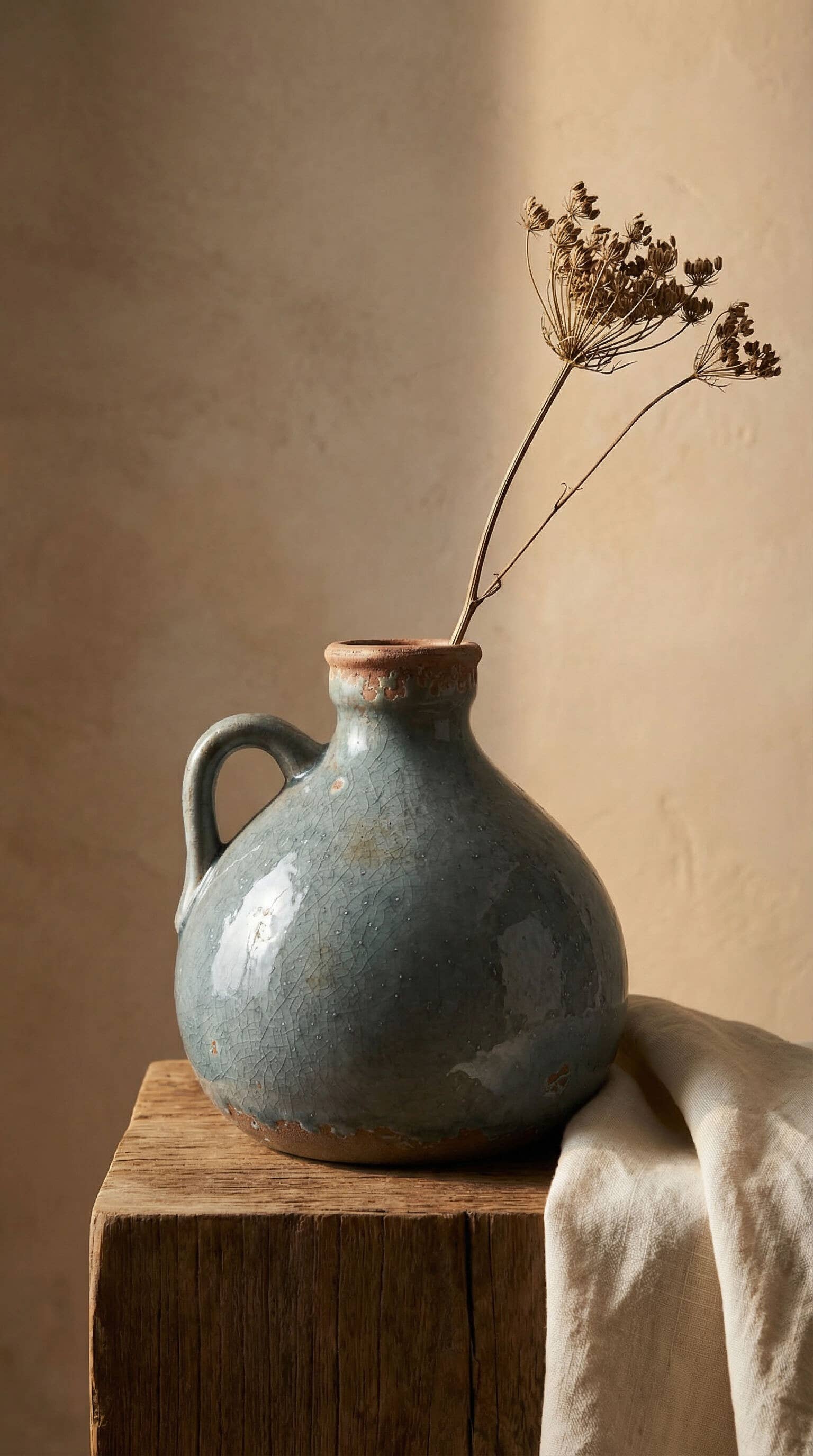 The Liora Jug — Blue Grey Ceramic