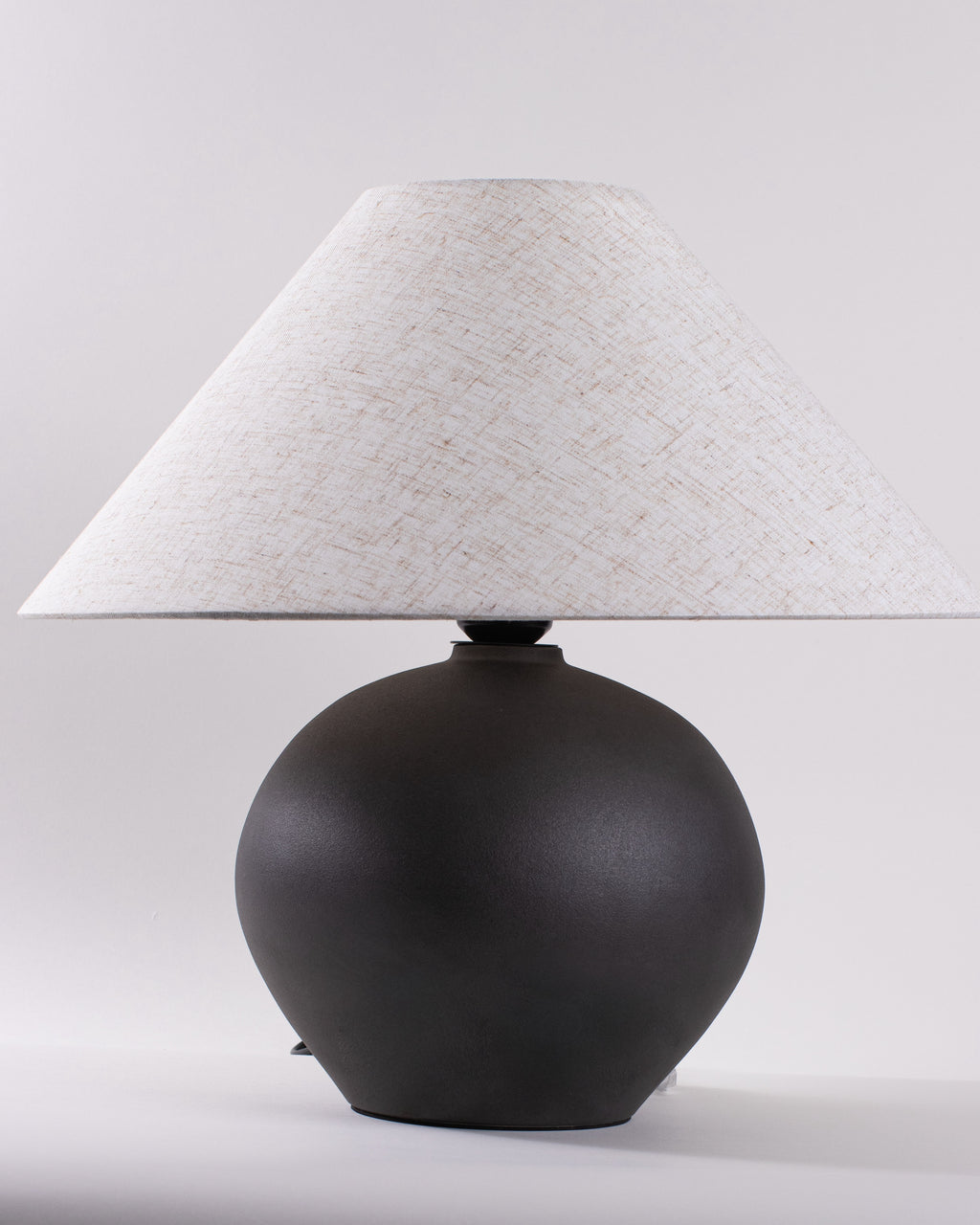 Orla Matte Black Globe Lamp