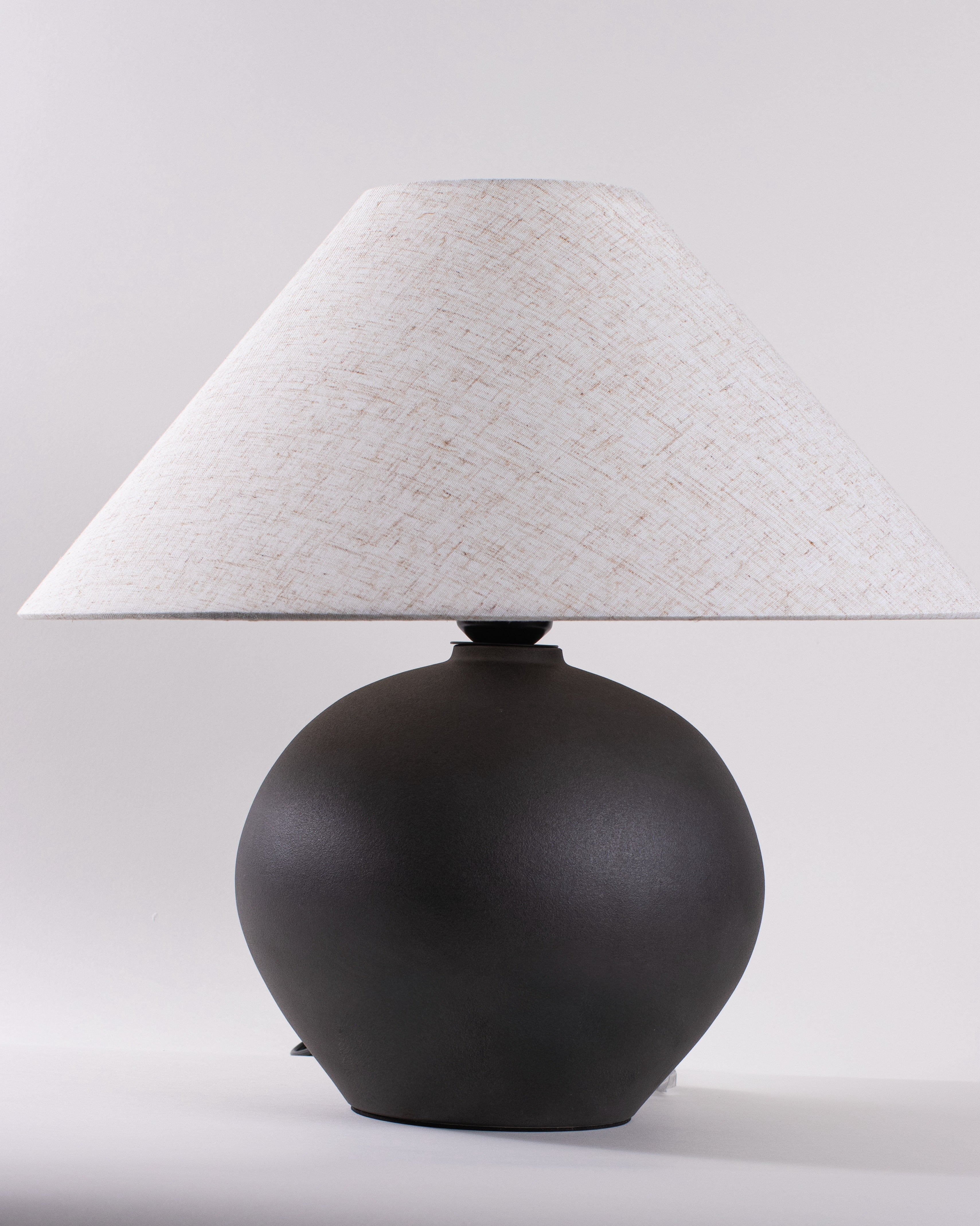 Orla Matte Black Globe Lamp