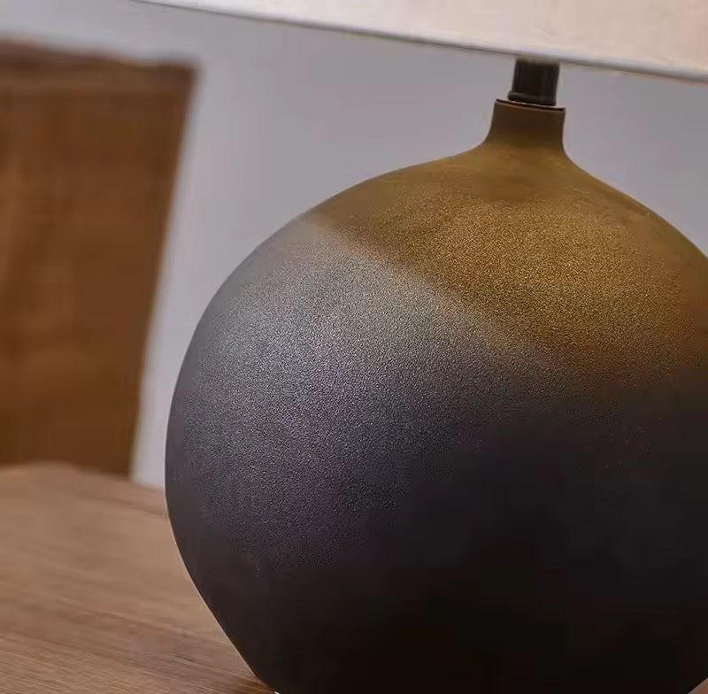 Orla Matte Black Globe Lamp