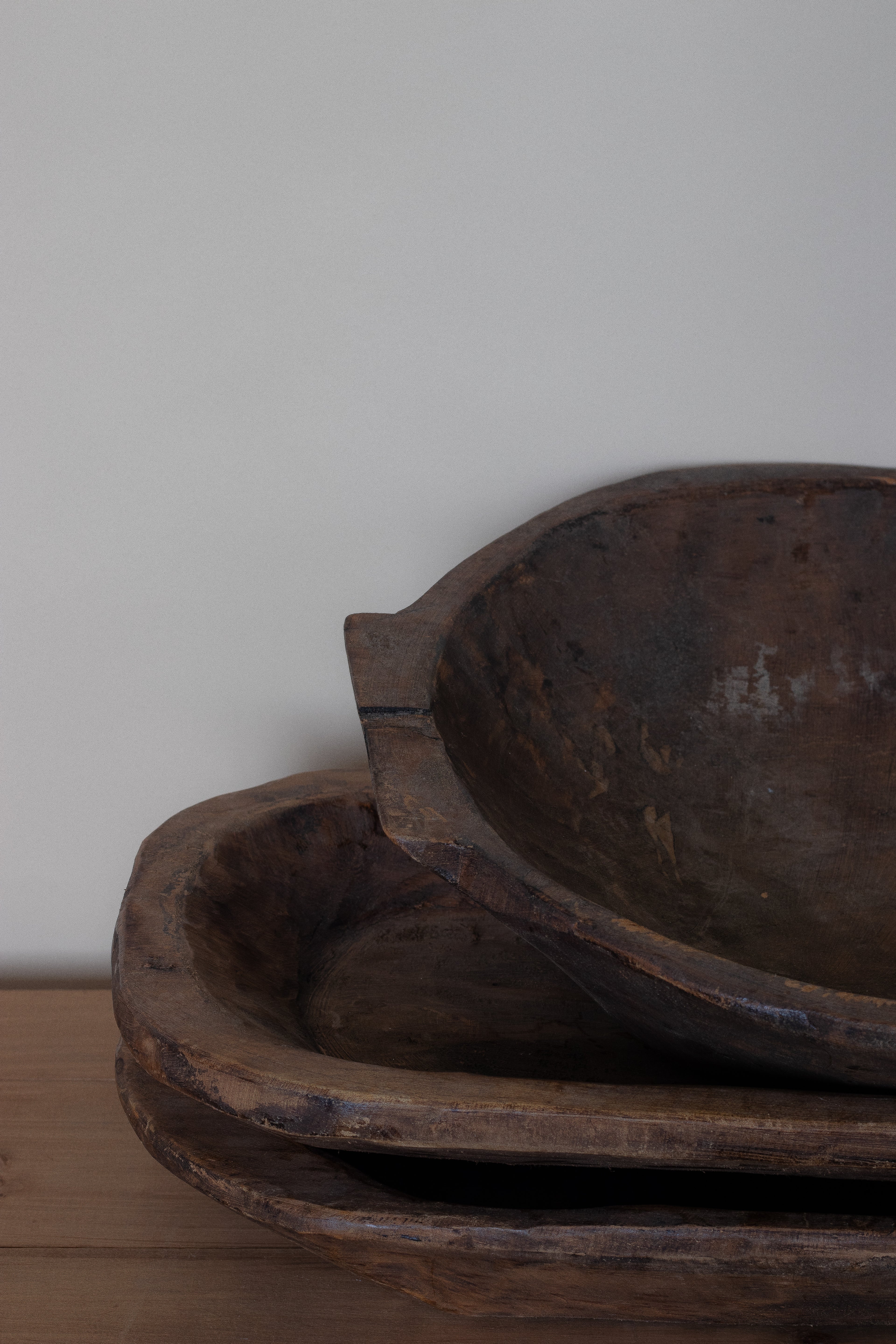 Vintage Wooden Dough Bowls