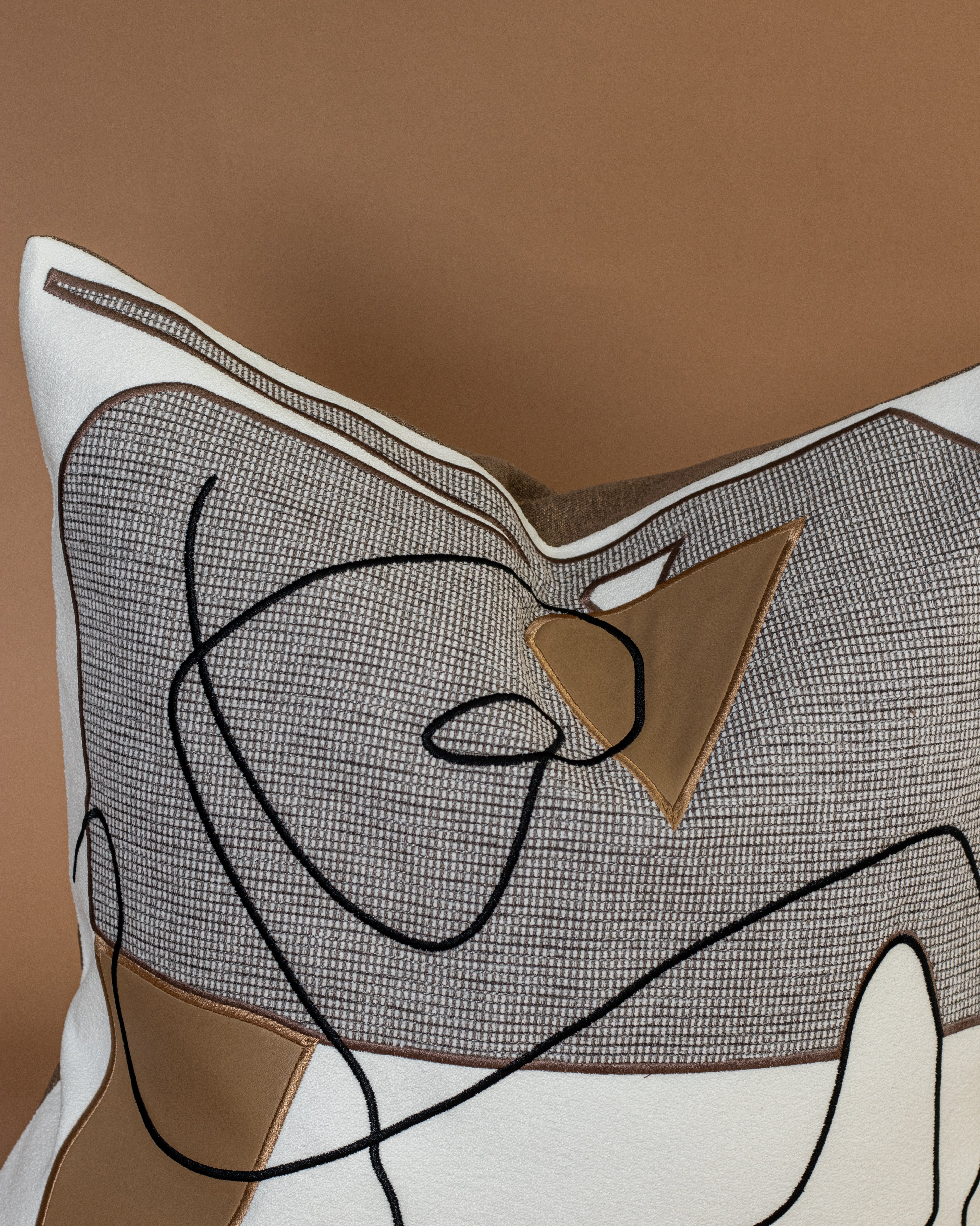 Skyer Abstract Throw Pillow