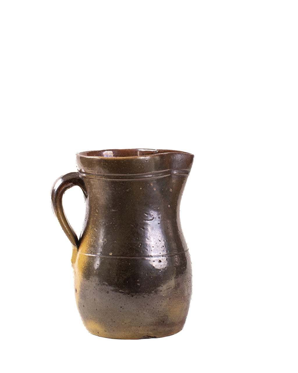 Antique Glazed Clay Pitcher