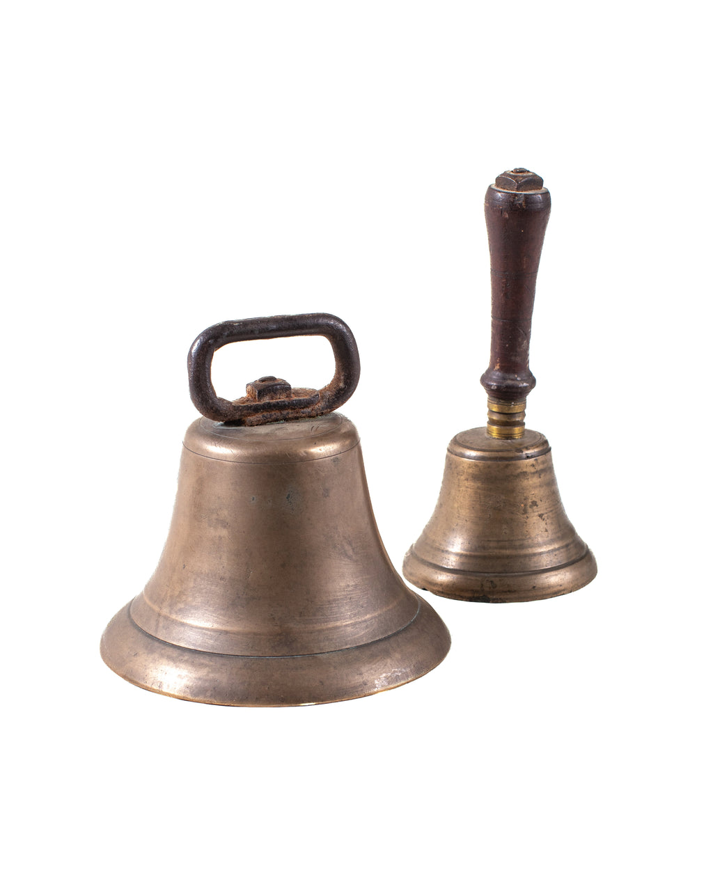 Antique Brass Bells (Set of 2)