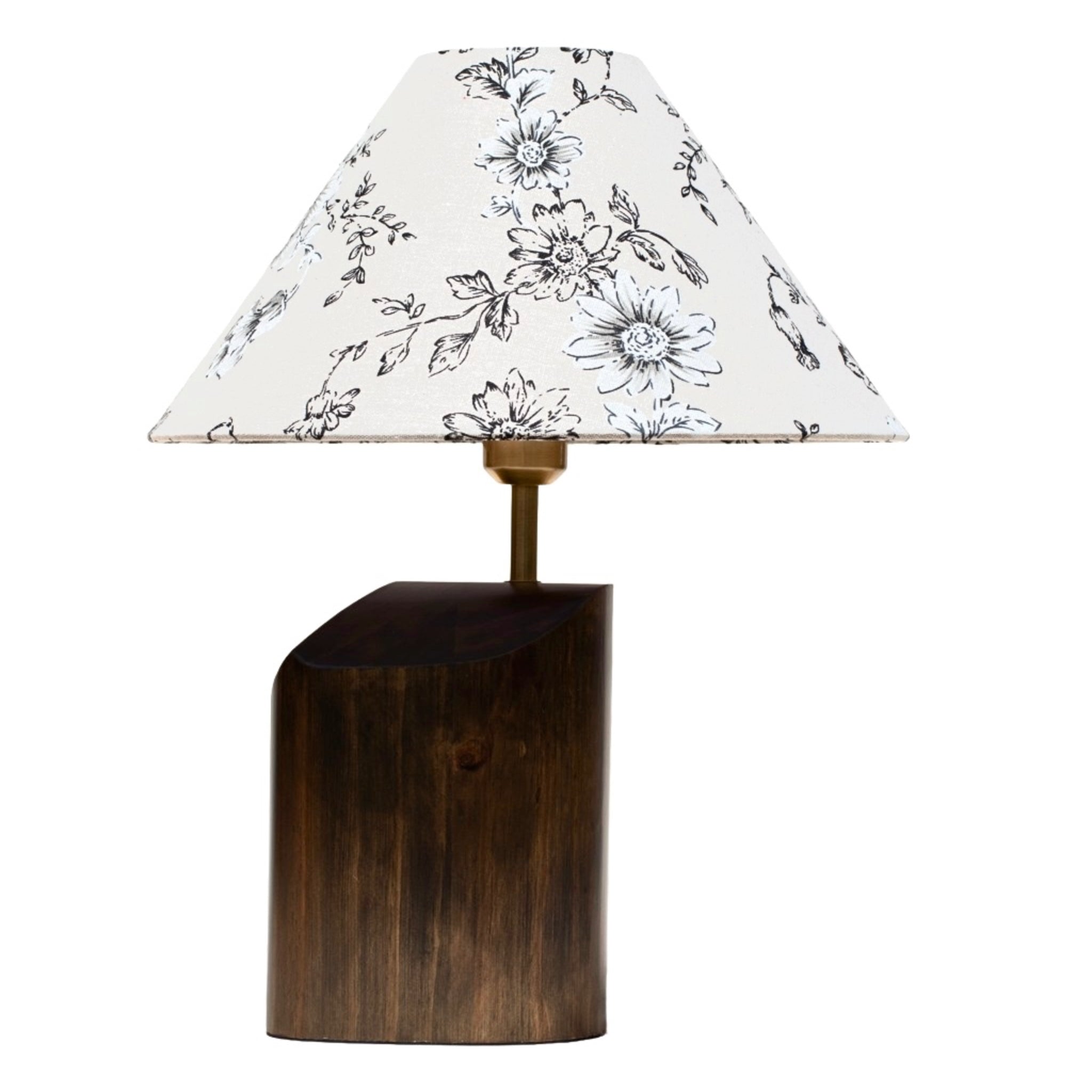 Floral Wood Table Lamp
