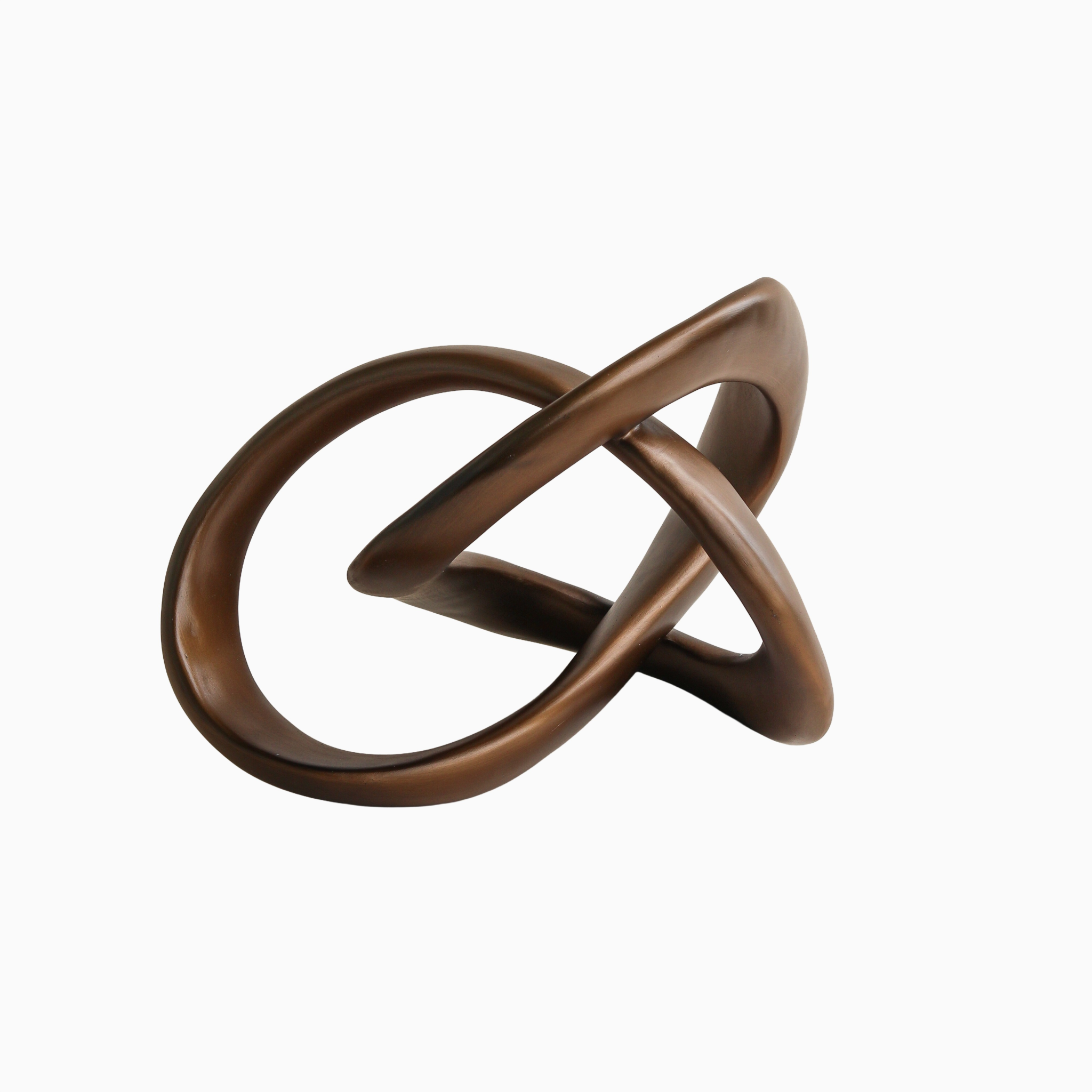 Antique Bronze Infinity Knot Sculpture